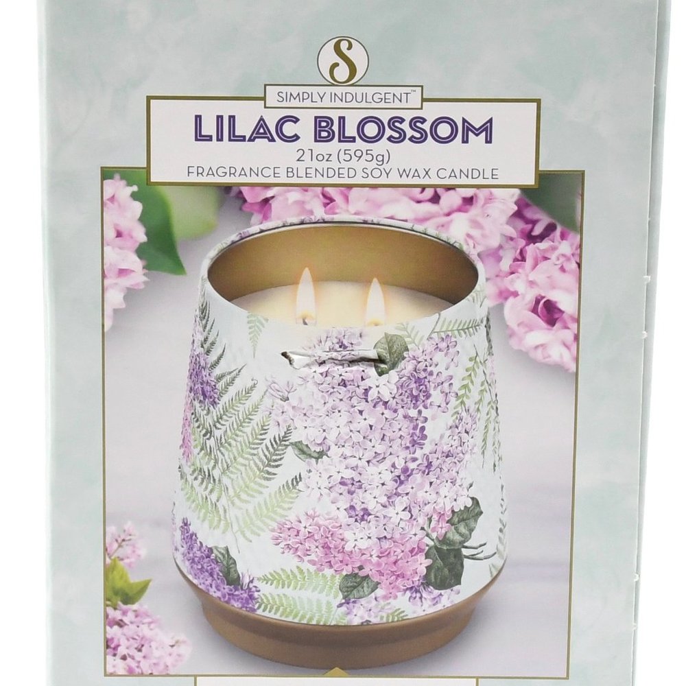 Simply Indulgent Lilac Blossom Soy Candle